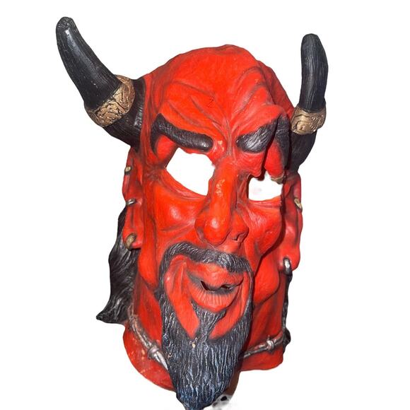 Unholy Overlord Face Mask Illusions Devil Fancy Dress Up Halloween Costume - Picture 3 of 9